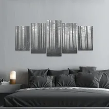 Quadro Floresta Natureza Em Preto E Branco Mosaico Foto mini 4