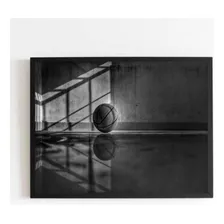 Quadro Fotografia Bola De Basquete 24x18cm 002 Foto  mini 1