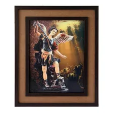 Quadro Holográfico 3d Arcanjo Miguel 38x30 Cm Foto mini 1