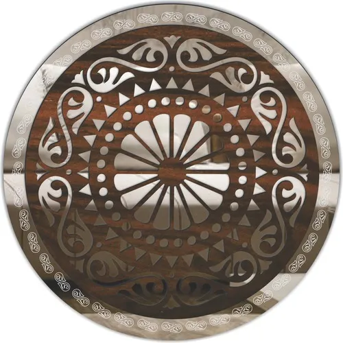 Quadro Mandala Decorativa Em Madeira 45 Cm 38115 Foto 1
