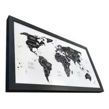 Quadro Mapa Mundi Pin Pinar 63x34cm - 50 Pinos Foto mini 3