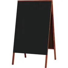 Quadro Negro Cavalete Madeira 50x70cm Mogno - Souza Foto mini 1
