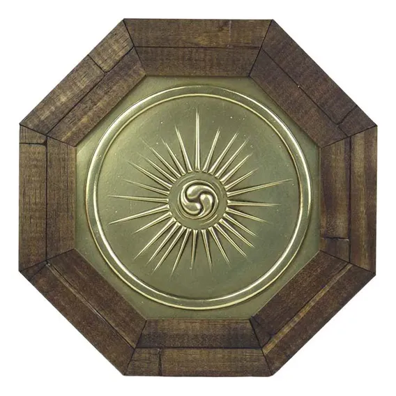 Quadro Oitavado Feng Shui Energia Vital Universal 18 Cm Foto 1