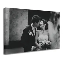 Quadro Personalizado Com Foto Decor Familia Casal 120x80cm Cor Preto Foto mini 1