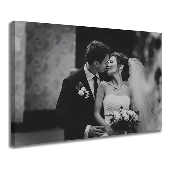 Quadro Personalizado Com Foto Decor Familia Casal 120x80cm Cor Preto Foto 1