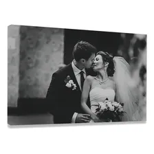 Quadro Personalizado Foto Decorativo Canvas Moderno 90x60 Cor Preto Foto  mini 1