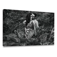 Quadro Personalizado Foto Decorativo Canvas Moderno 90x60 Cor Preto Foto mini  2