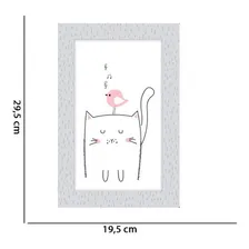 Quadro Placa Decorativa Infantil Gato D'rossi Foto mini 2