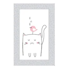 Quadro Placa Decorativa Infantil Gato D'rossi Foto mini 1