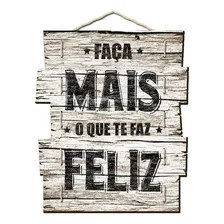 Quadro Placa Decorativa Madeira Ripas Frases D'rossi Foto mini 1