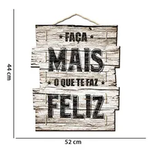Quadro Placa Decorativa Madeira Ripas Frases D'rossi Foto mini 2