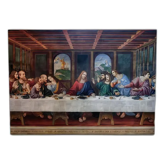 Quadro Placa Decorativa Ultima Ceia 02 Ultima-ceia-02-m2 Foto 1