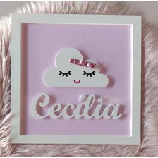 Quadro Porta Maternidade Enfeite Decorativo Quarto BebĂȘ 30cm Foto mini 1