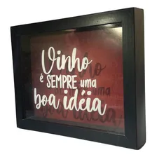 Quadro Porta Rolhas de Vinho 20x25x3,8cm Foto mini  2