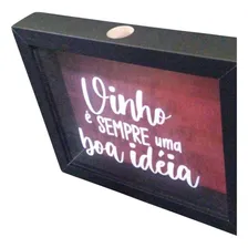 Quadro Porta Rolhas de Vinho 20x25x3,8cm Foto mini 4