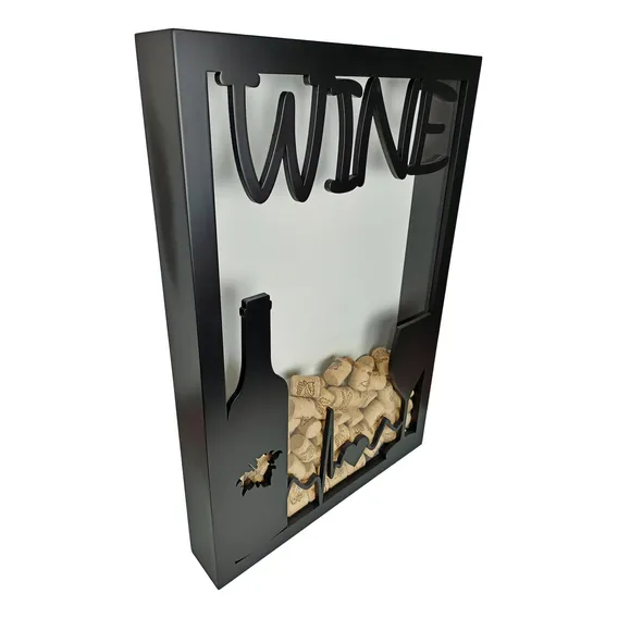 Quadro Porta Rolhas De Vinho - Wine 150 Rolhas Foto 1