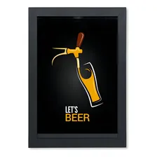 Quadro Porta Rolhas/tampinhas Com Tema Cerveja Beer Qpr023 Foto  mini 1