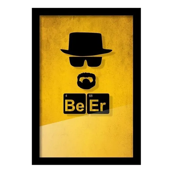 Quadro Porta Tampinha De Cerveja Be Er Foto 1