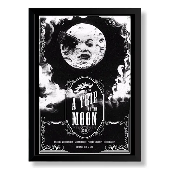 Quadro Poster Filme A Trip To The Moon Cinema Foto 1