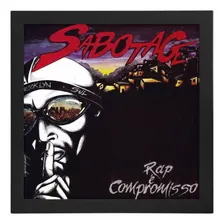 Quadro Poster Sabotage O Rap É Compromisso Capa Disco Vinil Foto  mini 1