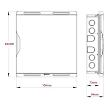 Quadro Sistema Vdi Embutir Telefone / Tv / Rede 30x50 Krona Foto mini 2