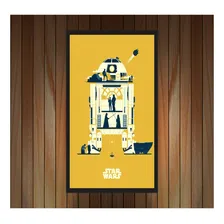 Quadro Star Wars R2d2 Geek Com Moldura G02 Foto mini 4