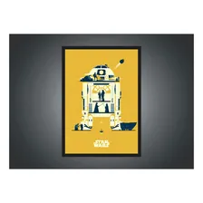 Quadro Star Wars R2d2 Geek Com Moldura G02 Foto mini 2
