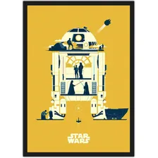 Quadro Star Wars R2d2 Geek Com Moldura G02 Foto mini 1