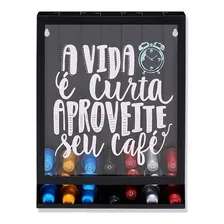 Quadro Suporte Porta Cápsulas Nespresso Para 70 Cápsulas Cor Preto Foto  mini 1