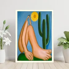 Quadro Tarcila Do Amaral - Abaporu 33x24cm - Com Vidro Foto  mini 1