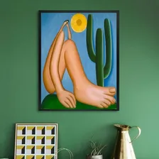 Quadro Tarcila Do Amaral - Abaporu 33x24cm - Com Vidro Foto mini  2