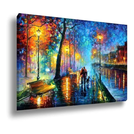 Quadro Tela Canvas Grande Decorativo Pintura Casal 60x90 Foto 1