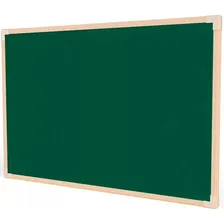 Quadro Verde Escolar Lousa Giz Moldura De Madeira 40x30cm Foto  mini 1