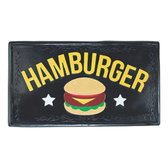 Quadro Vintage Hamburger Foto 1