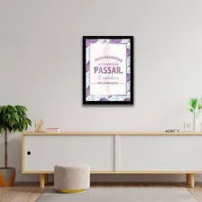 Quadro Viver É Aprender A Dançar Na Chuva 24x18cm Foto mini 2