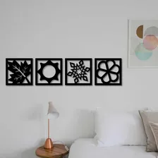 Quadros Decorativos 4 Estações Em Mdf 6mm Vazado Foto  mini 1