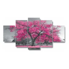 Quadros Decorativos Arvore Vida Botanico Sala Quarto Rosa Foto mini 1