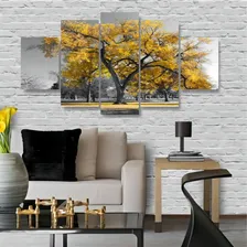 Quadros Decorativos Arvore Vida Botânico Sala Quarto Amarelo Foto mini 4