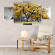 Quadros Decorativos Arvore Vida Botânico Sala Quarto Amarelo Foto mini 2