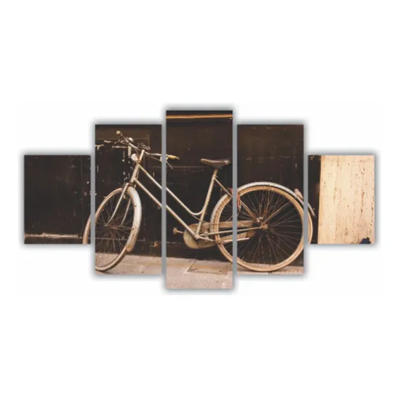 Quadros Decorativos Mdf Bicicleta Vintage Foto 1
