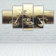 Quadros Decorativos Mdf Moto Retro Em Sépia Foto mini 3