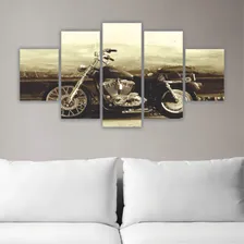 Quadros Decorativos Mdf Moto Retro Em Sépia Foto mini 4