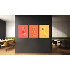 Quadros Decorativos Para Lanchonete Sucos Coloridos Moderno Cor Color Foto mini 2