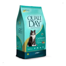 Qualiday Cat Castrado Salmão Arroz Vegetais 10kg Foto mini  2