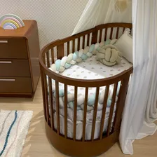 Quarto Bebê Completo Evolutivo Com Berço E Cômoda Mel Foto mini  3