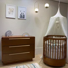 Quarto Bebê Completo Evolutivo Com Berço E Cômoda Mel Foto mini  2