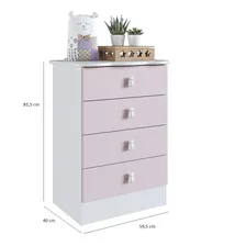 Quarto De Beb锚 Completo Com Guarda Roupa E C么moda Abwt Foto mini 3