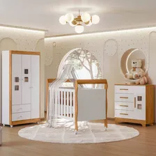 Quarto De Bebê Completo Mila 100% Mdf 4 Portas 6 Gavetas Foto mini 2
