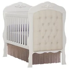Quarto De Bebê Realeza 4p Cômoda 1p Branco Capitonê - Canaã Foto mini 2