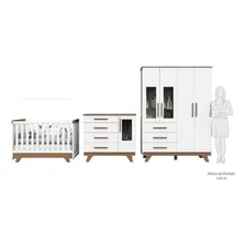Quarto De Bebê Completo Com Guarda Roupa Com Janela Berço Foto mini  2